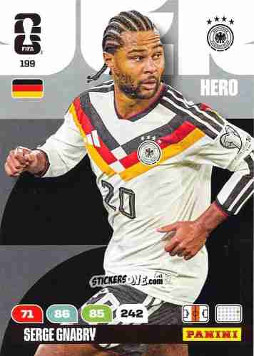Cromo Serge Gnabry - FIFA World Cup 2026. Adrenalyn XL
 n. 199 - Panini