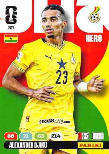 Figurina Alexander Djiku - FIFA World Cup 2026. Adrenalyn XL
 n. 207 - Panini
