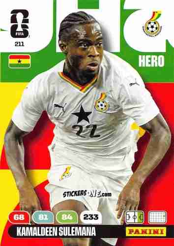 Sticker Kamaldeen Sulemana - FIFA World Cup 2026. Adrenalyn XL
 n. 211 - Panini