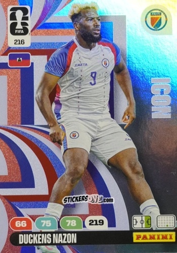 Figurina Ducken Nazon - FIFA World Cup 2026. Adrenalyn XL
 n. 216 - Panini
