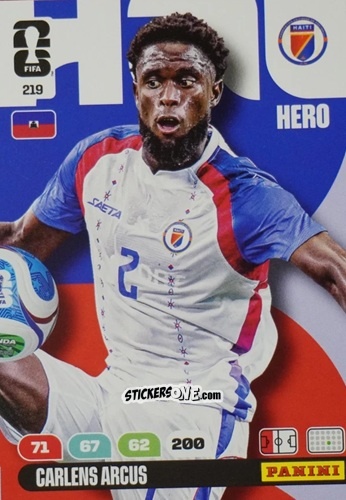 Cromo Carlens Arcus - FIFA World Cup 2026. Adrenalyn XL
 n. 219 - Panini