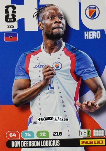 Figurina Don Deedson Louicius - FIFA World Cup 2026. Adrenalyn XL
 n. 225 - Panini