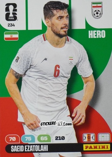 Cromo Saeid Ezatolahi - FIFA World Cup 2026. Adrenalyn XL
 n. 234 - Panini