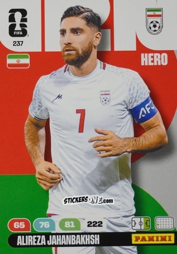 Sticker Alireza Jahanbakhsh - FIFA World Cup 2026. Adrenalyn XL
 n. 237 - Panini