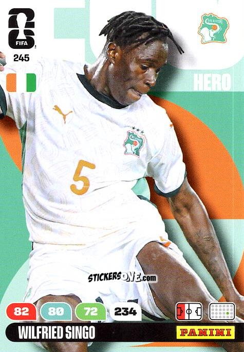 Figurina Wilfried Singo - FIFA World Cup 2026. Adrenalyn XL
 n. 245 - Panini