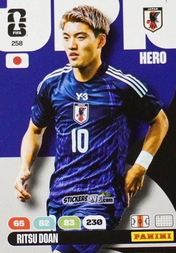 Figurina Ritsu Doan - FIFA World Cup 2026. Adrenalyn XL
 n. 258 - Panini