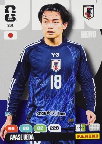 Sticker Ayase Ueda - FIFA World Cup 2026. Adrenalyn XL
 n. 261 - Panini