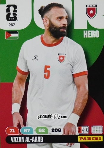 Cromo Yazan Al-Arab - FIFA World Cup 2026. Adrenalyn XL
 n. 267 - Panini