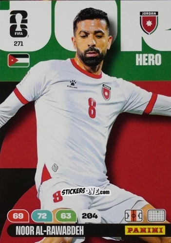 Cromo Noor Al-Rawabdeh - FIFA World Cup 2026. Adrenalyn XL
 n. 271 - Panini
