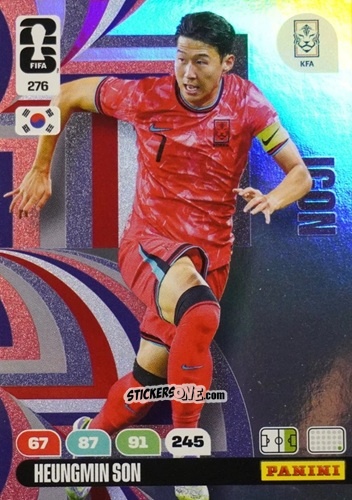 Cromo Heungmin Son - FIFA World Cup 2026. Adrenalyn XL
 n. 276 - Panini