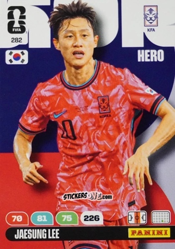 Cromo Jaesung Lee - FIFA World Cup 2026. Adrenalyn XL
 n. 282 - Panini