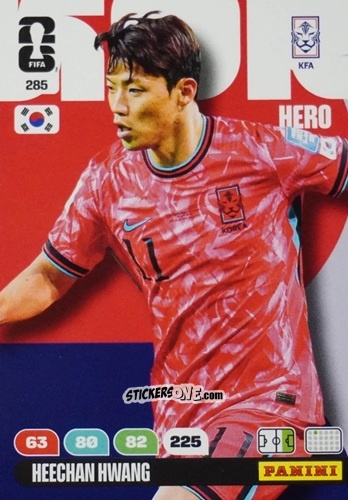 Cromo Hwang Hee-Chan - FIFA World Cup 2026. Adrenalyn XL
 n. 285 - Panini