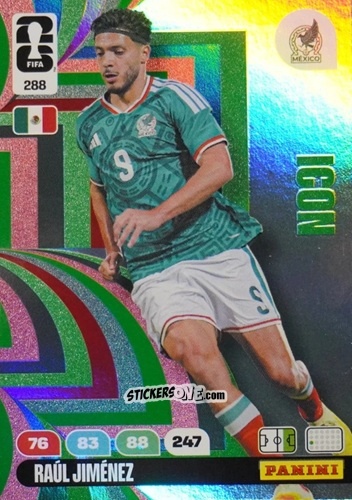 Cromo Raul Jimenez - FIFA World Cup 2026. Adrenalyn XL
 n. 288 - Panini
