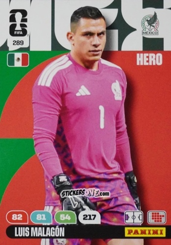 Figurina Luis Malagon - FIFA World Cup 2026. Adrenalyn XL
 n. 289 - Panini