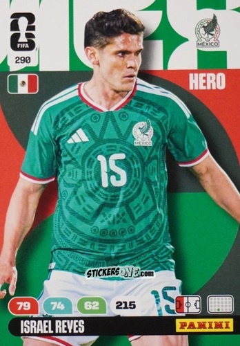 Figurina Israel Reyes - FIFA World Cup 2026. Adrenalyn XL
 n. 290 - Panini