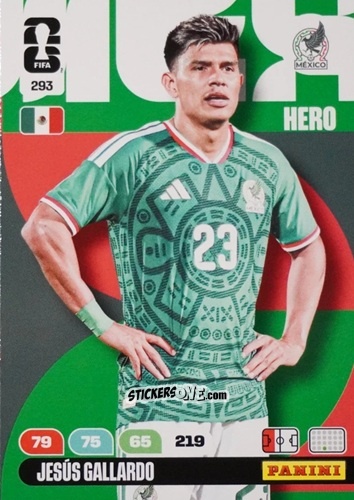 Cromo Jesus Gallardo - FIFA World Cup 2026. Adrenalyn XL
 n. 293 - Panini