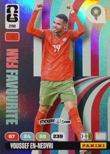 Cromo Youssef En-Nesyri - FIFA World Cup 2026. Adrenalyn XL
 n. 298 - Panini