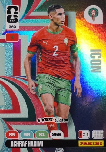 Cromo Achraf Hakimi - FIFA World Cup 2026. Adrenalyn XL
 n. 300 - Panini