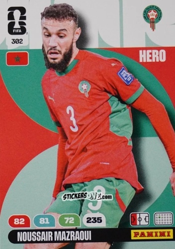 Cromo Noussair Mazraoui - FIFA World Cup 2026. Adrenalyn XL
 n. 302 - Panini