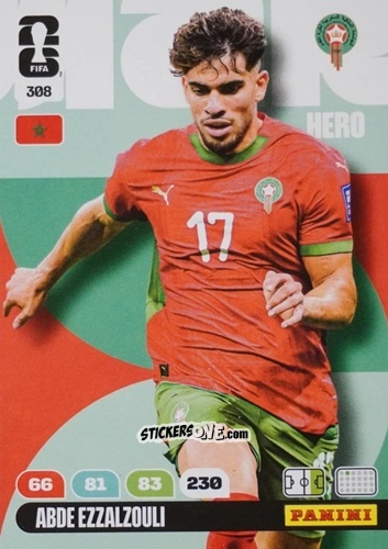 Cromo Abde Ezzalzouli - FIFA World Cup 2026. Adrenalyn XL
 n. 308 - Panini
