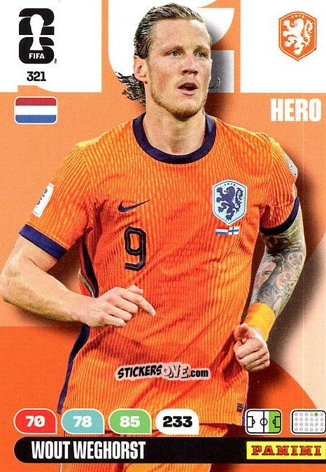 Cromo Wout Weghorst - FIFA World Cup 2026. Adrenalyn XL
 n. 321 - Panini