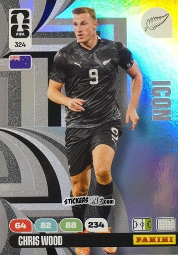 Cromo Chris Wood - FIFA World Cup 2026. Adrenalyn XL
 n. 324 - Panini
