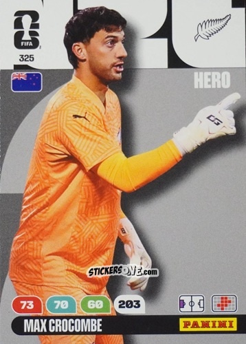 Sticker Max Crocombe - FIFA World Cup 2026. Adrenalyn XL
 n. 325 - Panini