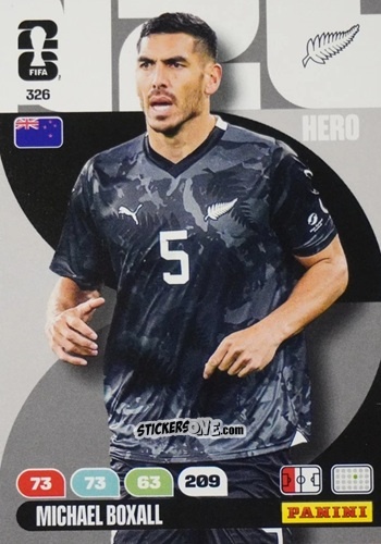 Sticker Michael Boxall - FIFA World Cup 2026. Adrenalyn XL
 n. 326 - Panini
