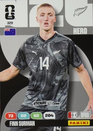 Cromo Finn Surman - FIFA World Cup 2026. Adrenalyn XL
 n. 329 - Panini
