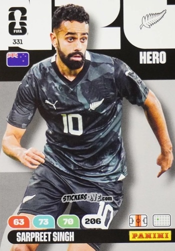 Cromo Sarpreet Singh - FIFA World Cup 2026. Adrenalyn XL
 n. 331 - Panini