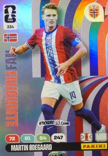 Sticker Martin Odegaard - FIFA World Cup 2026. Adrenalyn XL
 n. 334 - Panini