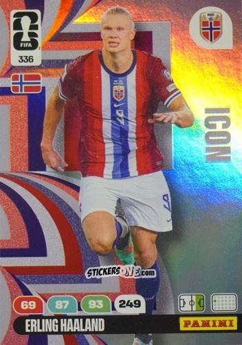 Cromo Erling Haaland - FIFA World Cup 2026. Adrenalyn XL
 n. 336 - Panini