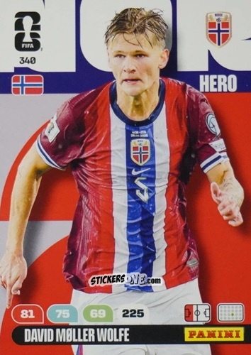 Figurina David Moller Wolfe - FIFA World Cup 2026. Adrenalyn XL
 n. 340 - Panini