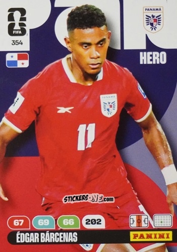 Sticker Edgar Barcenas - FIFA World Cup 2026. Adrenalyn XL
 n. 354 - Panini