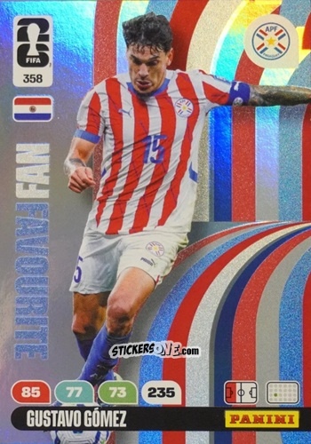 Figurina Gustavo Gomez - FIFA World Cup 2026. Adrenalyn XL
 n. 358 - Panini