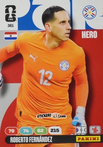 Cromo Roberto Fernandez - FIFA World Cup 2026. Adrenalyn XL
 n. 361 - Panini
