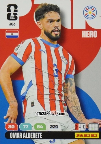 Cromo Omar Alderete - FIFA World Cup 2026. Adrenalyn XL
 n. 363 - Panini