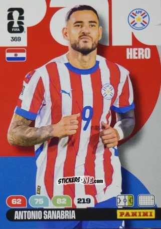 Figurina Antonio Sanabria - FIFA World Cup 2026. Adrenalyn XL
 n. 369 - Panini
