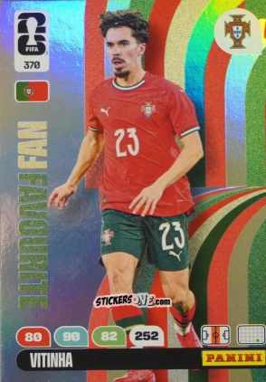 Cromo Vitinha - FIFA World Cup 2026. Adrenalyn XL
 n. 370 - Panini