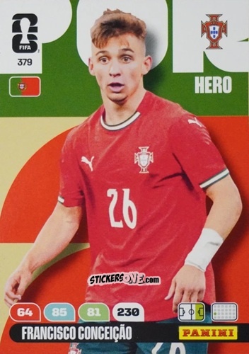 Figurina Francisco Conceicao - FIFA World Cup 2026. Adrenalyn XL
 n. 379 - Panini