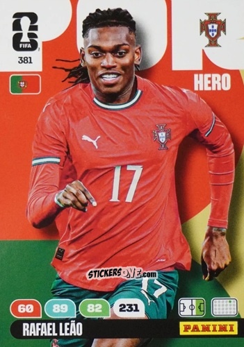 Figurina Rafael Leao - FIFA World Cup 2026. Adrenalyn XL
 n. 381 - Panini