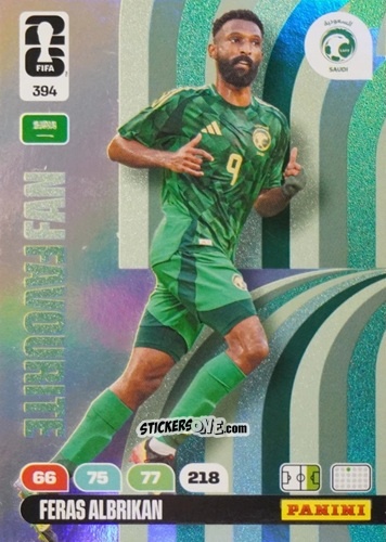 Sticker Feras Albrikan - FIFA World Cup 2026. Adrenalyn XL
 n. 394 - Panini