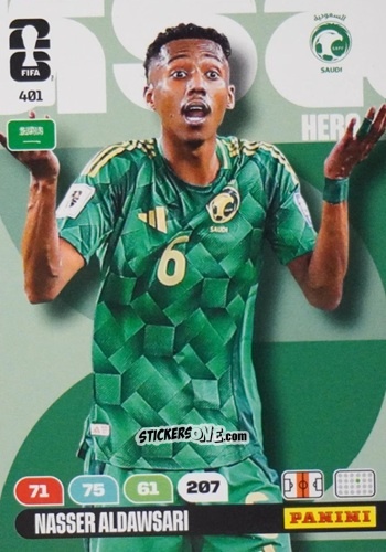 Figurina Nasser Aldawsari - FIFA World Cup 2026. Adrenalyn XL
 n. 401 - Panini