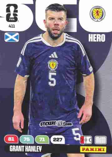 Cromo Grant Hanley - FIFA World Cup 2026. Adrenalyn XL
 n. 411 - Panini