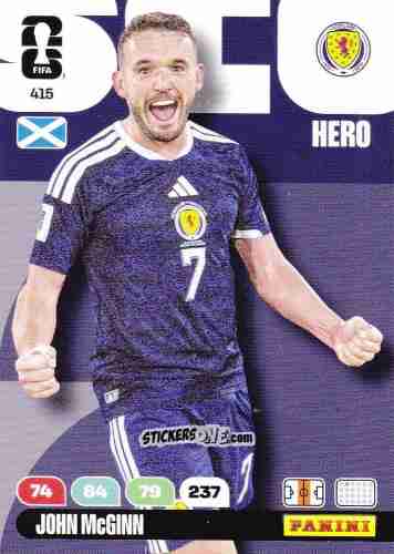 Figurina John Mcginn - FIFA World Cup 2026. Adrenalyn XL
 n. 415 - Panini