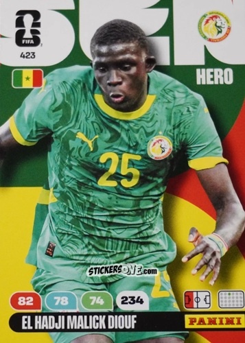 Cromo El Hadji Malick Diouf - FIFA World Cup 2026. Adrenalyn XL
 n. 423 - Panini