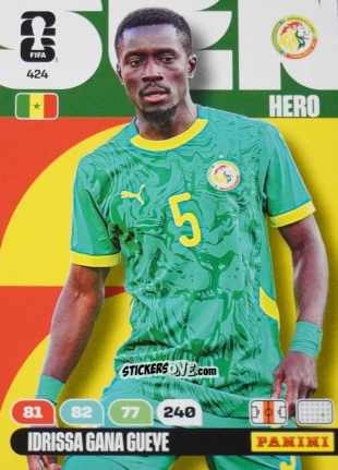 Figurina Idrissa Gana Gueye - FIFA World Cup 2026. Adrenalyn XL
 n. 424 - Panini