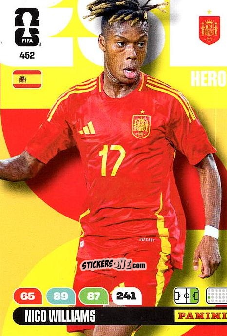 Figurina Nico Williams - FIFA World Cup 2026. Adrenalyn XL
 n. 452 - Panini