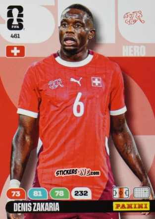 Cromo Denis Zakaria - FIFA World Cup 2026. Adrenalyn XL
 n. 461 - Panini