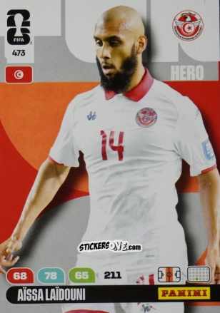 Figurina Aissa Laidouni - FIFA World Cup 2026. Adrenalyn XL
 n. 473 - Panini